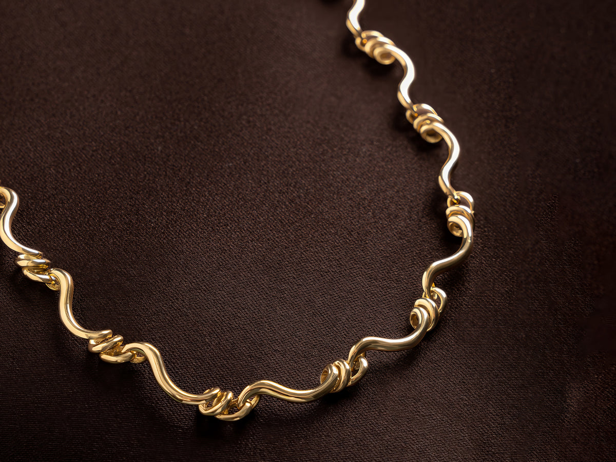 Seen Necklace - Yellow Gold Detail #Metal_Yellow Gold