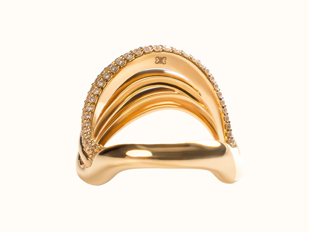 #Style_Pavé #Metal_Yellow Gold