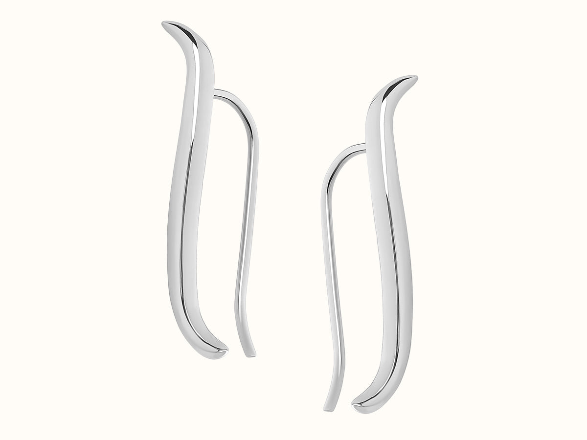 Seen Earring - White Gold Detail #Metal_White Gold