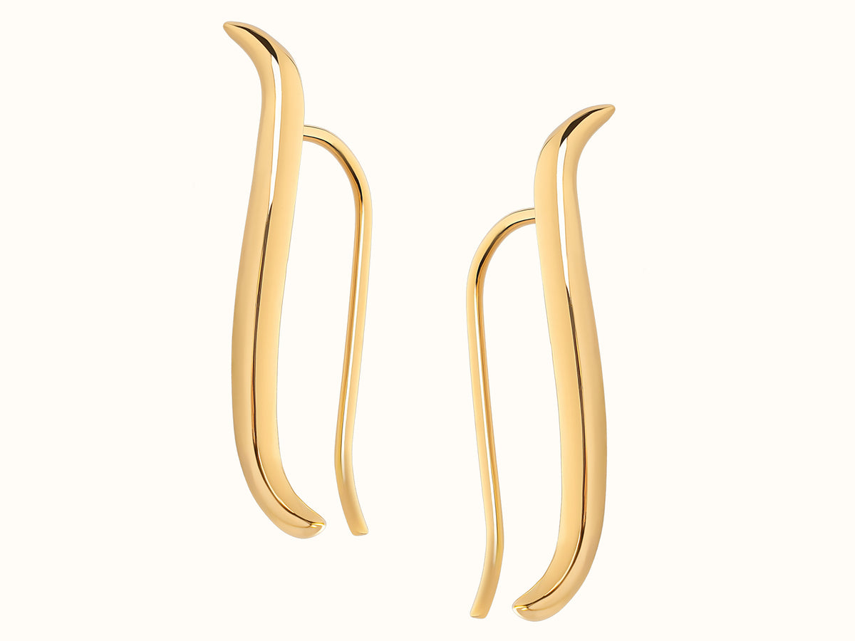 Seen Earring - Yellow Gold #Metal_Yellow Gold