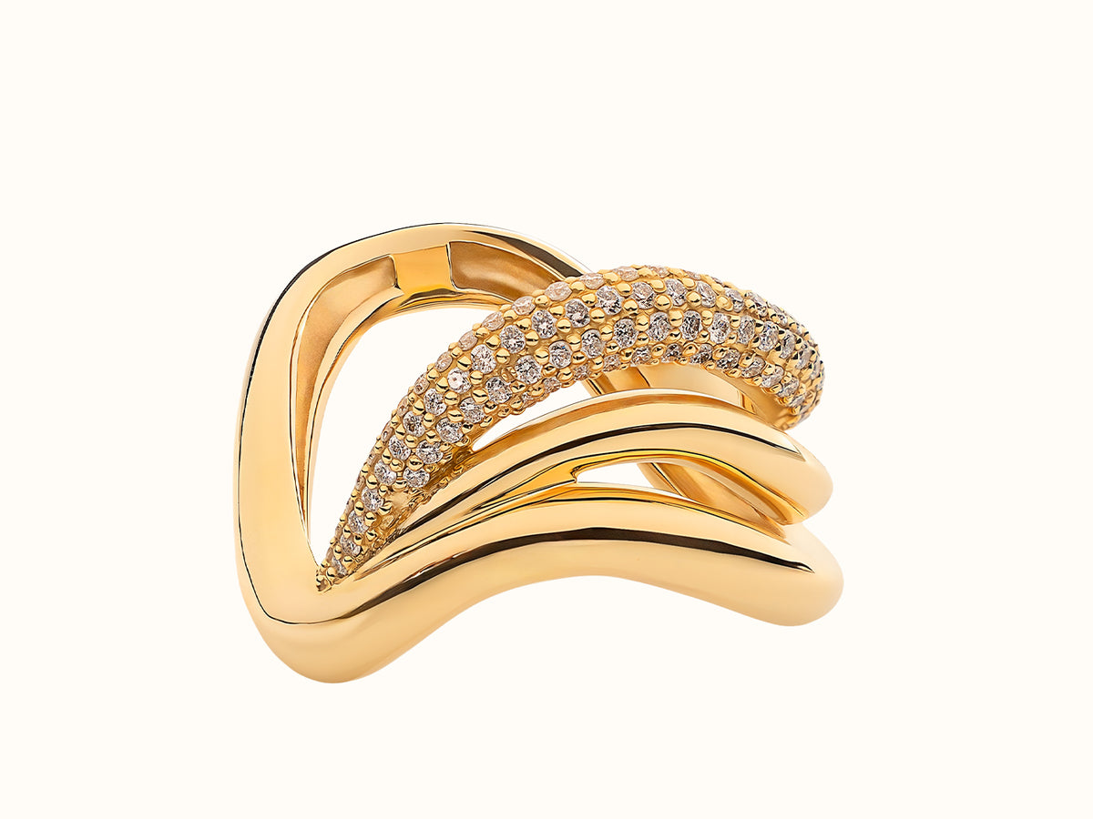 #Style_Pavé #Metal_Yellow Gold