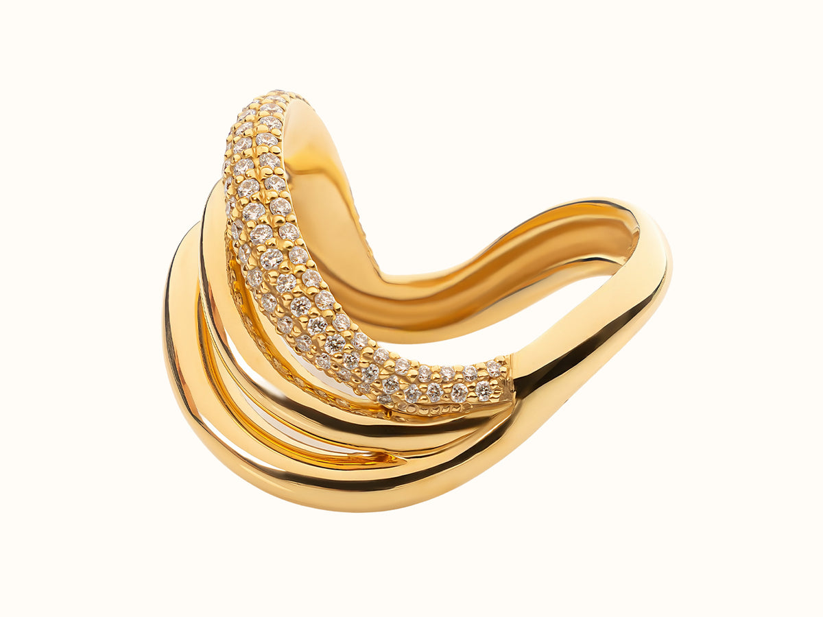 #Style_Pavé #Metal_Yellow Gold